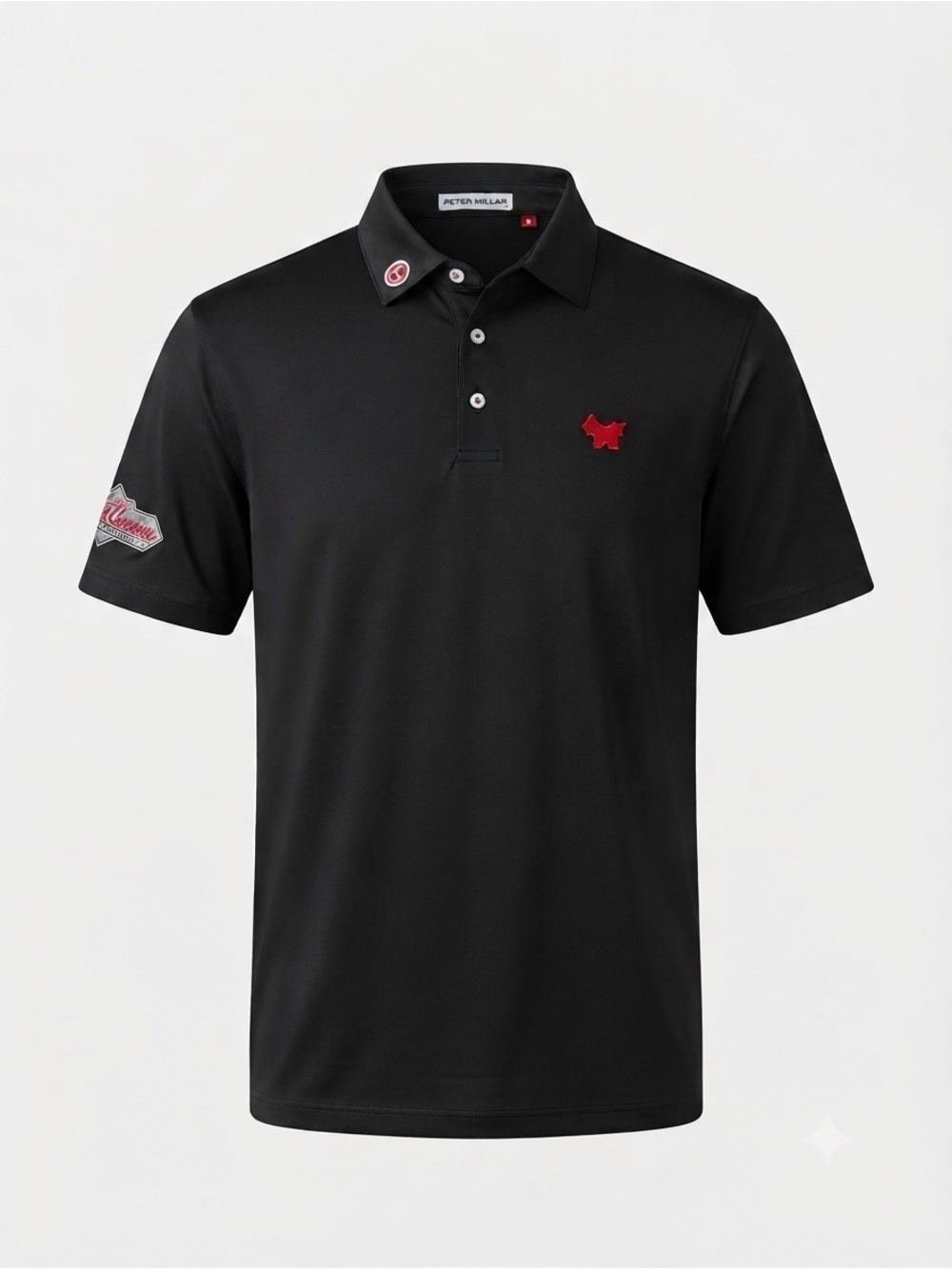 Peter Millar Scotty Cameron Black Golf Polo Shirt Men’s XL Embroidered